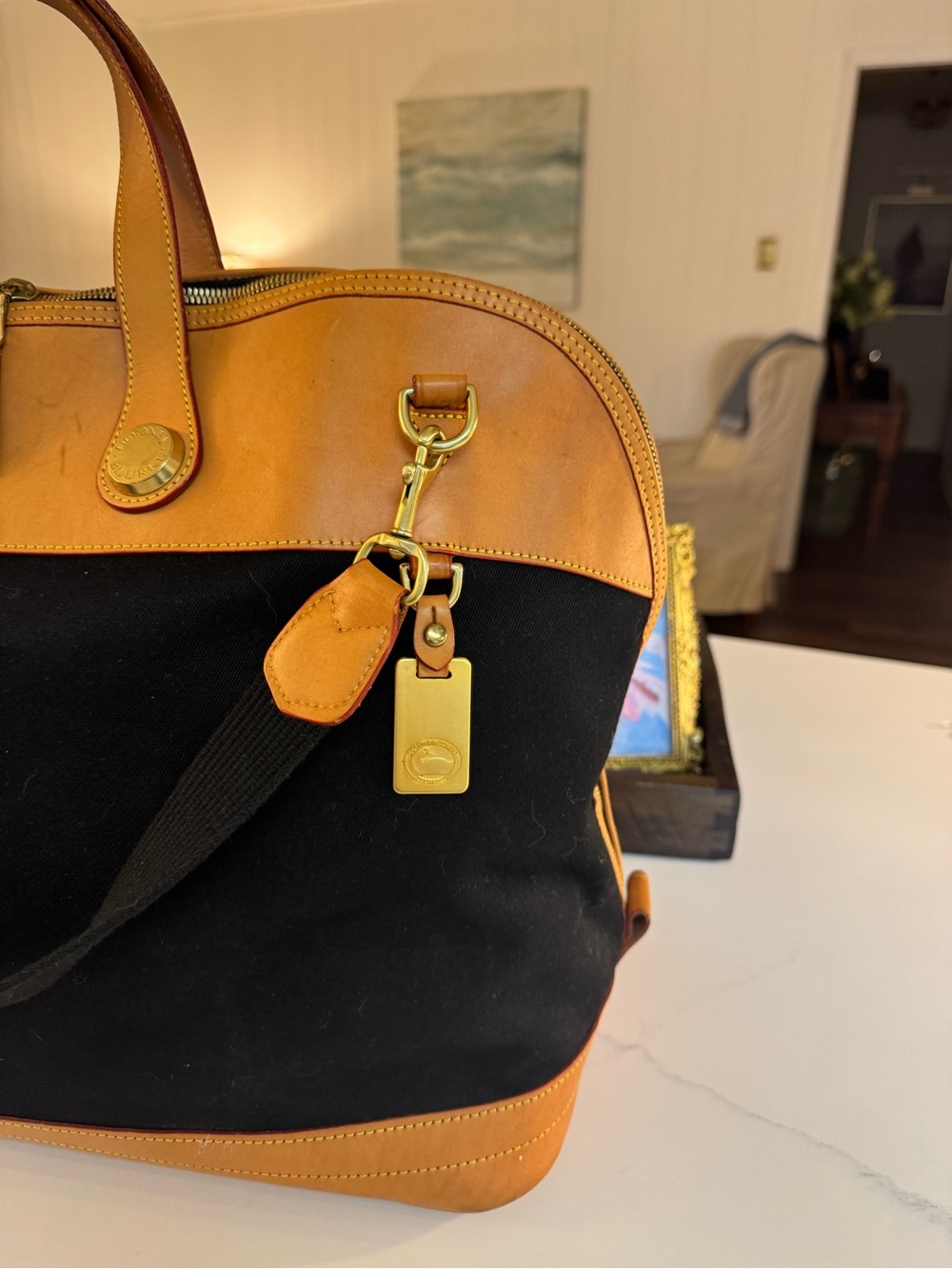 🖤💛 VINTAGE DOONEY AND BOURKE CABRIOLET WEEKENDER! - Picture 2 of 16